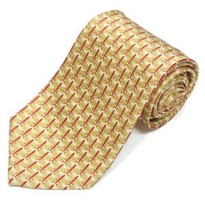 St. Loren Italy Golden Dragonfly Insect Men's Silk Neck Tie Entomology